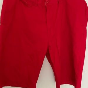 Mens size 40 Red Denim Slim Cut Mid Rise Jean